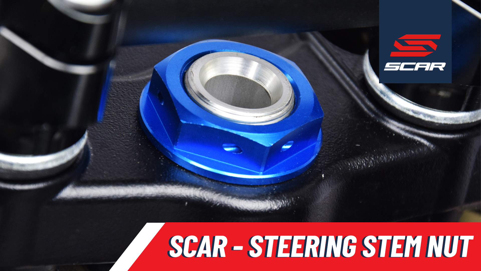 SCAR Steering Stem Nut Compatible with Yamaha YZ YZF YZX YZ-FX WRF